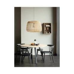 Combi-tablo Eettafel rond eiken 4-poots 120 cm