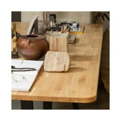 Combi-tablo XL Eettafel eiken Drenthe poot 240 cm