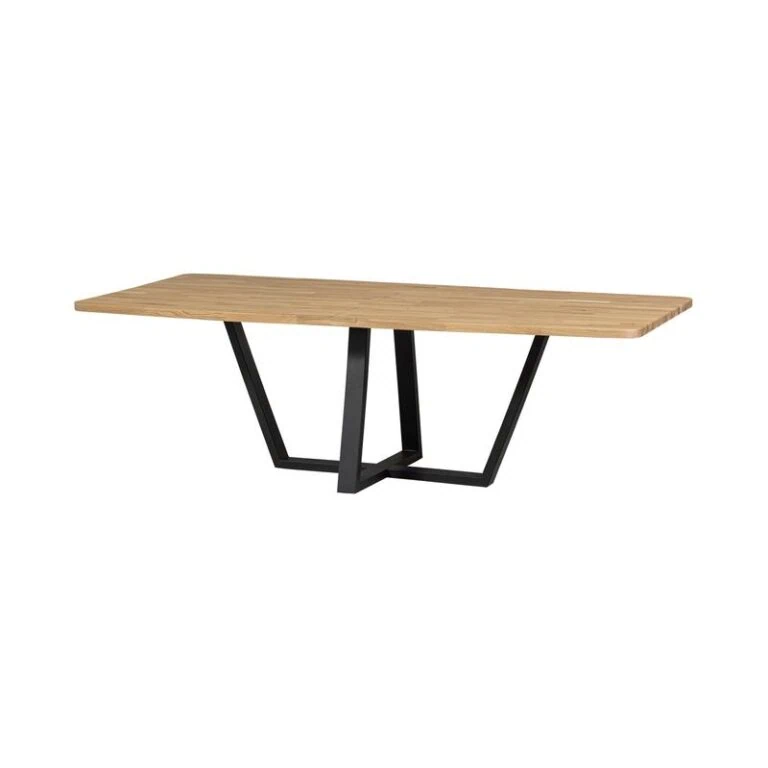 Combi-tablo XL Eettafel eiken Drenthe poot 240 cm