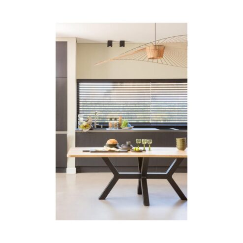 Combi-tablo XL Eettafel eiken Zeeland poot 240 cm