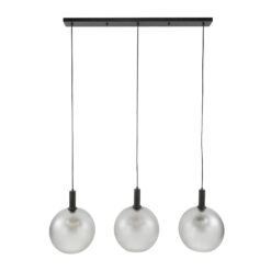 Dennis 3-lichts Hanglamp frosted grijs
