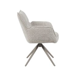 Eetkamerstoel Amalfi Naturel Boucle met Taupe poot