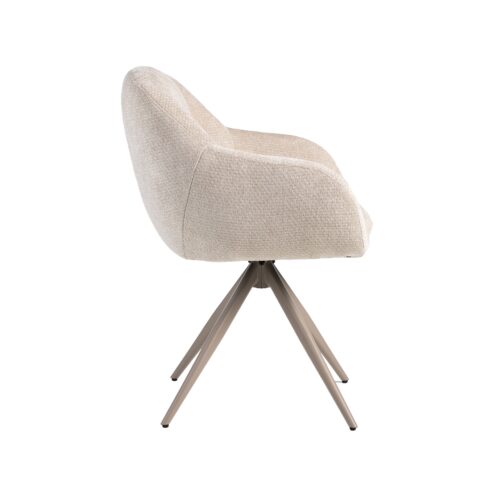 Eetkamerstoel Esma Naturel met Taupe poot