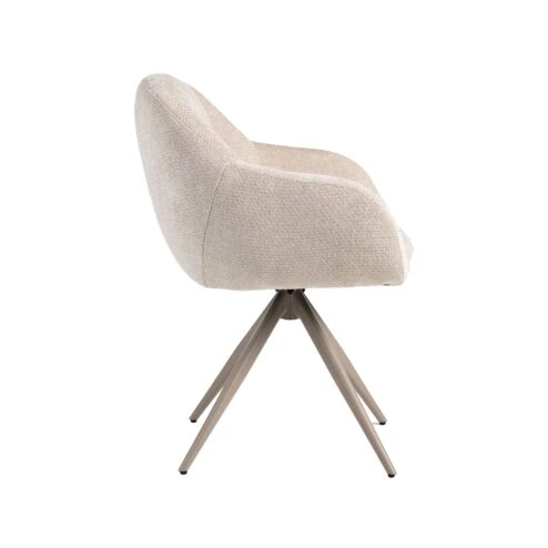 Eetkamerstoel Esma Naturel met Taupe poot