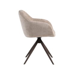 Eetkamerstoel Fiby Clay met Brons poot