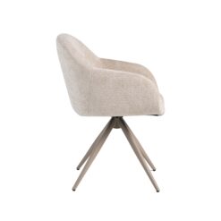 Eetkamerstoel Fiby Naturel met Taupe poot