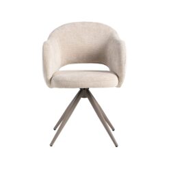 Eetkamerstoel Lela Naturel met Taupe poot