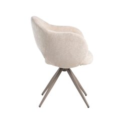 Eetkamerstoel Lela Naturel met Taupe poot