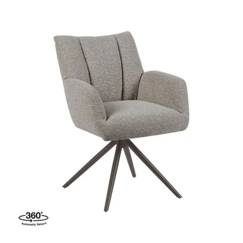 Eetkamerstoel Padua Mushroom Boucle met Brons poot