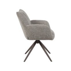 Eetkamerstoel Padua Mushroom Boucle met Brons poot