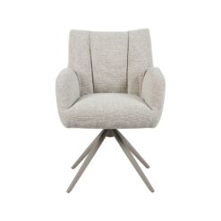 Eetkamerstoel Padua Naturel Boucle met Taupe poot