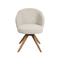 Eetkamerstoel Sabi Naturel Boucle met Naturel poot