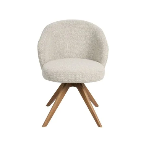 Eetkamerstoel Sabi Naturel Boucle met Naturel poot