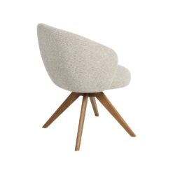 Eetkamerstoel Sabi Naturel Boucle met Naturel poot