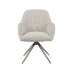 Eetkamerstoel Sayuri Naturel Boucle met Taupe poot