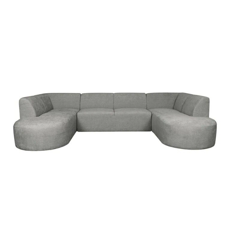 Espen U-Bank Stone stof