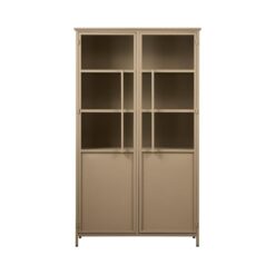 Exhibit Vitrinekast metaal khaki 99 cm