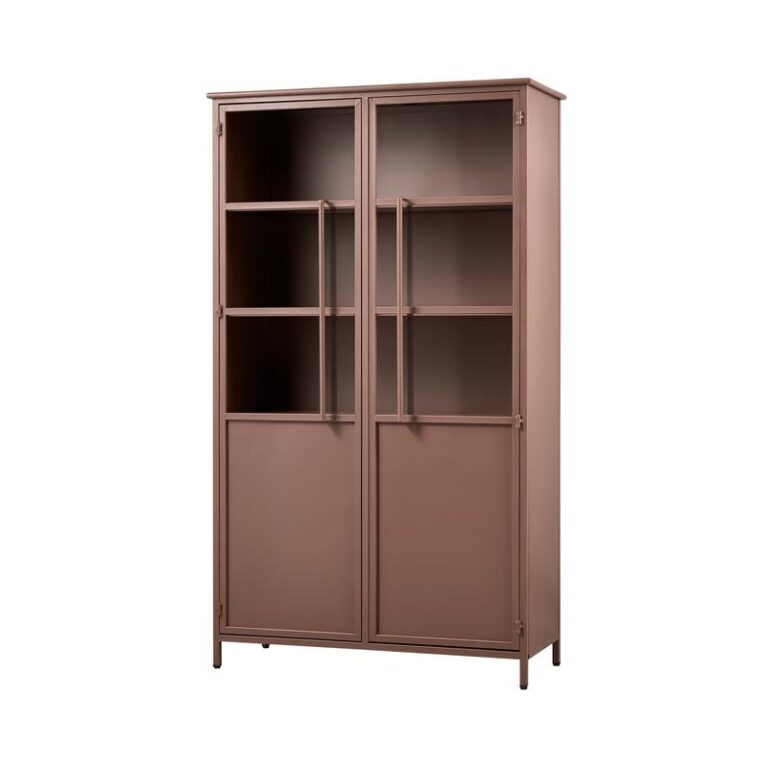 Exhibit Vitrinekast metaal tan 99 cm