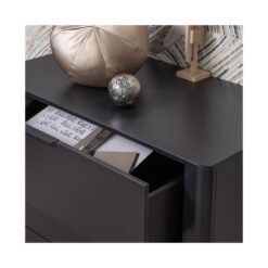 Gunnar Ladekast grenen matzwart 94 cm