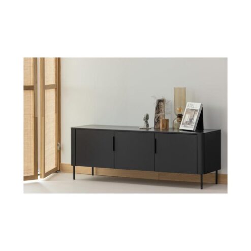 Gunnar Tv meubel grenen matzwart 154 cm