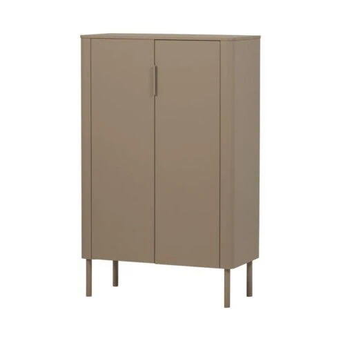 Gunnar Vitrinekast grenen mud 85 cm