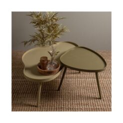 Mae Salontafel organisch hout alpaca 100cm