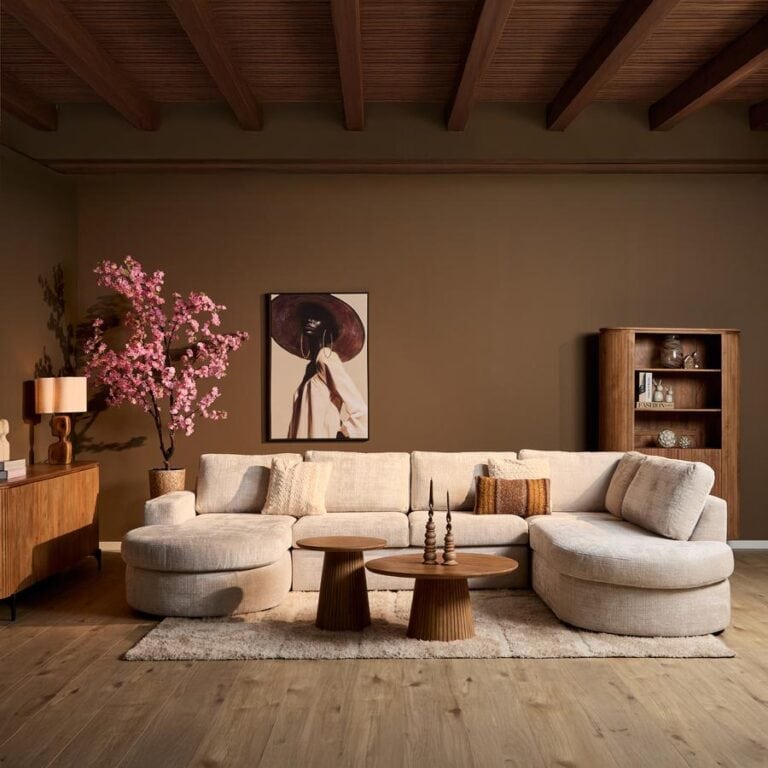 MySofa Alta U-Bank Naturel stof