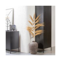 New Gravure Dressoir grenen zwart 200 cm