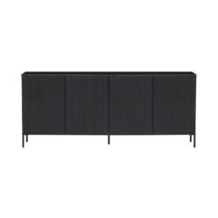 New Gravure Dressoir grenen zwart 200 cm