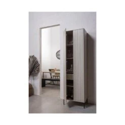 New Gravure Hoge kast met lade grenen dust 60 cm