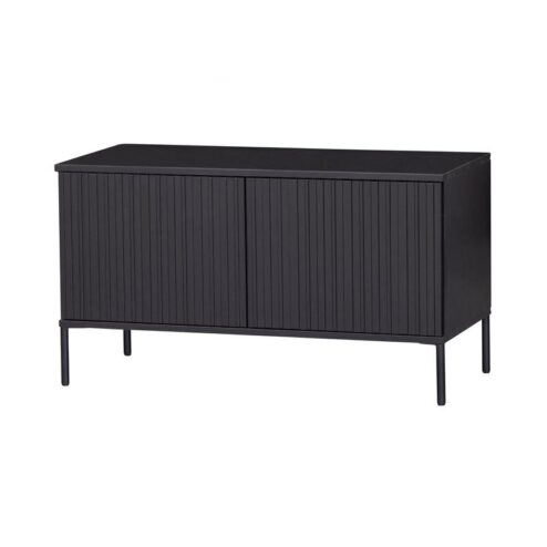 New Gravure Tv meubel grenen zwart 100 cm