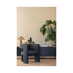 New Gravure Tv meubel grenen zwart 150 cm