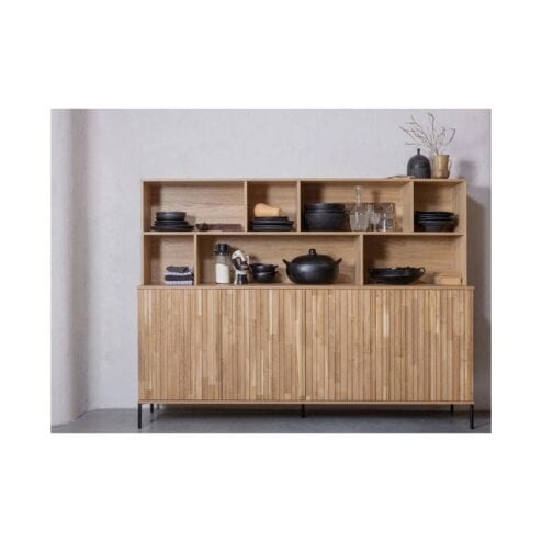 New Gravure Wandkast eiken naturel 200 cm