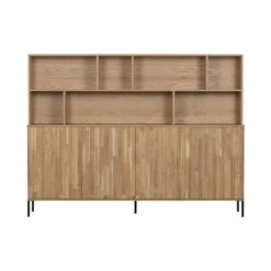 New Gravure Wandkast eiken naturel 200 cm