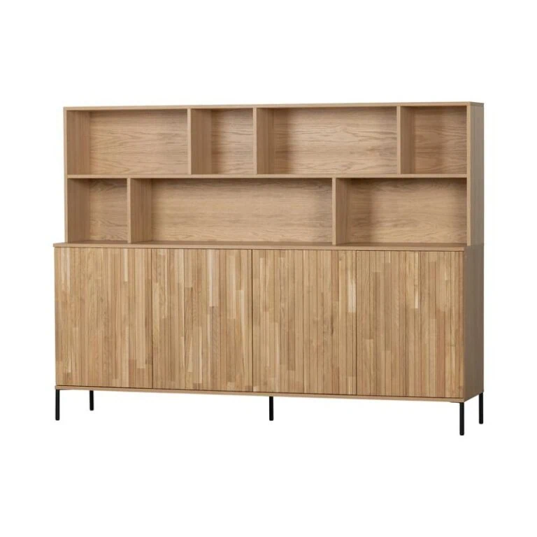 New Gravure Wandkast eiken naturel 200 cm