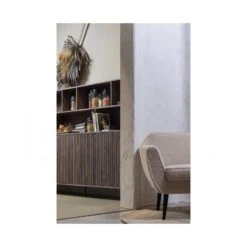 New Gravure Wandkast essen fineer espresso 200 cm