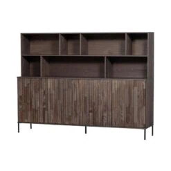 New Gravure Wandkast essen fineer espresso 200 cm