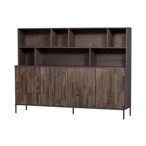 New Gravure Wandkast essen fineer espresso 200 cm