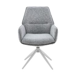 Rico Eetkamerstoel Grijs met armleuning