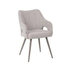 Stan Eetkamerstoel Naturel met taupe poot