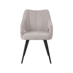 Stan Eetkamerstoel Naturel met zwarte poot