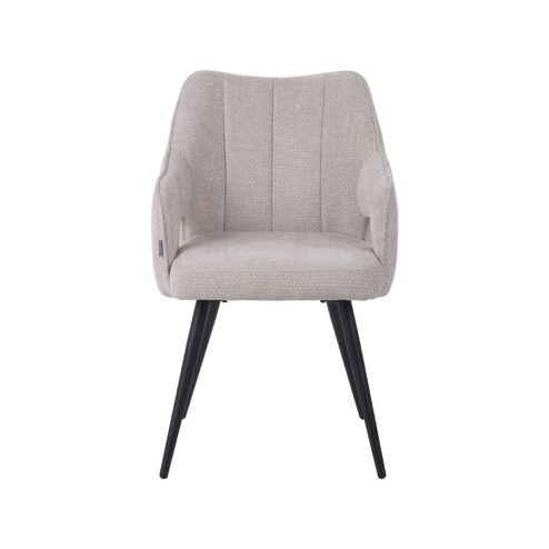 Stan Eetkamerstoel Naturel met zwarte poot