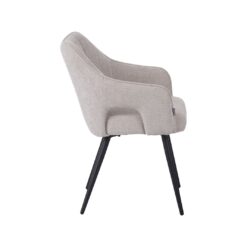 Stan Eetkamerstoel Naturel met zwarte poot