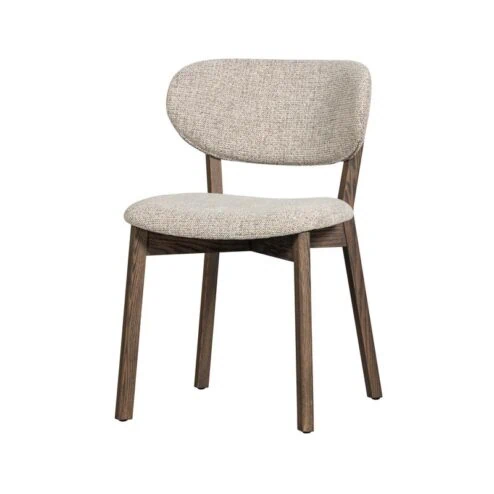 Udar Eetkamerstoel naturel met houten frame bruin