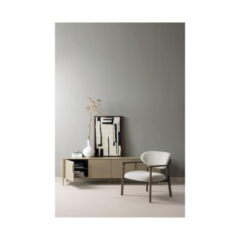 Udar Fauteuil naturel met houten frame bruin