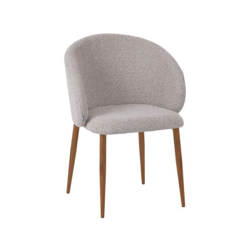 Yuki Eetkamerstoel Naturel met houtlook poot