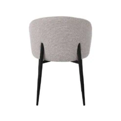 Yuki Eetkamerstoel Naturel met zwarte poot