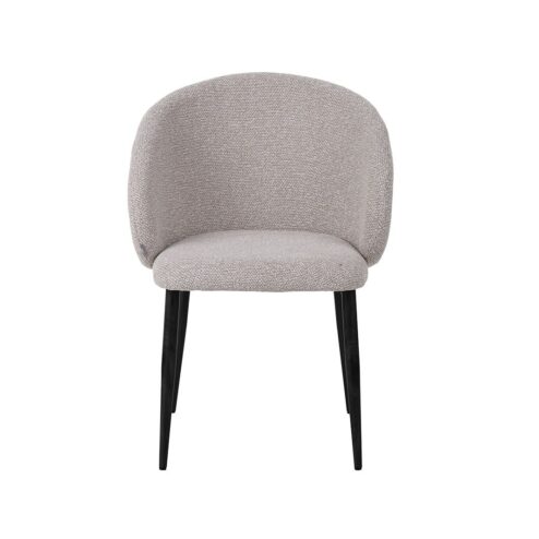 Yuki Eetkamerstoel Naturel met zwarte poot