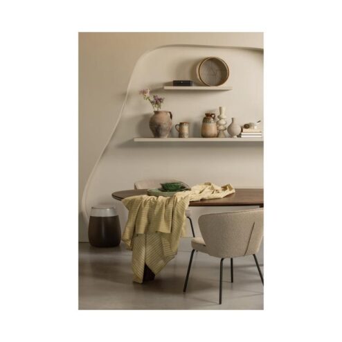 Admit Eetkamerstoel bouclé beige