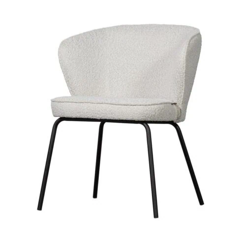 Admit Eetkamerstoel bouclé naturel